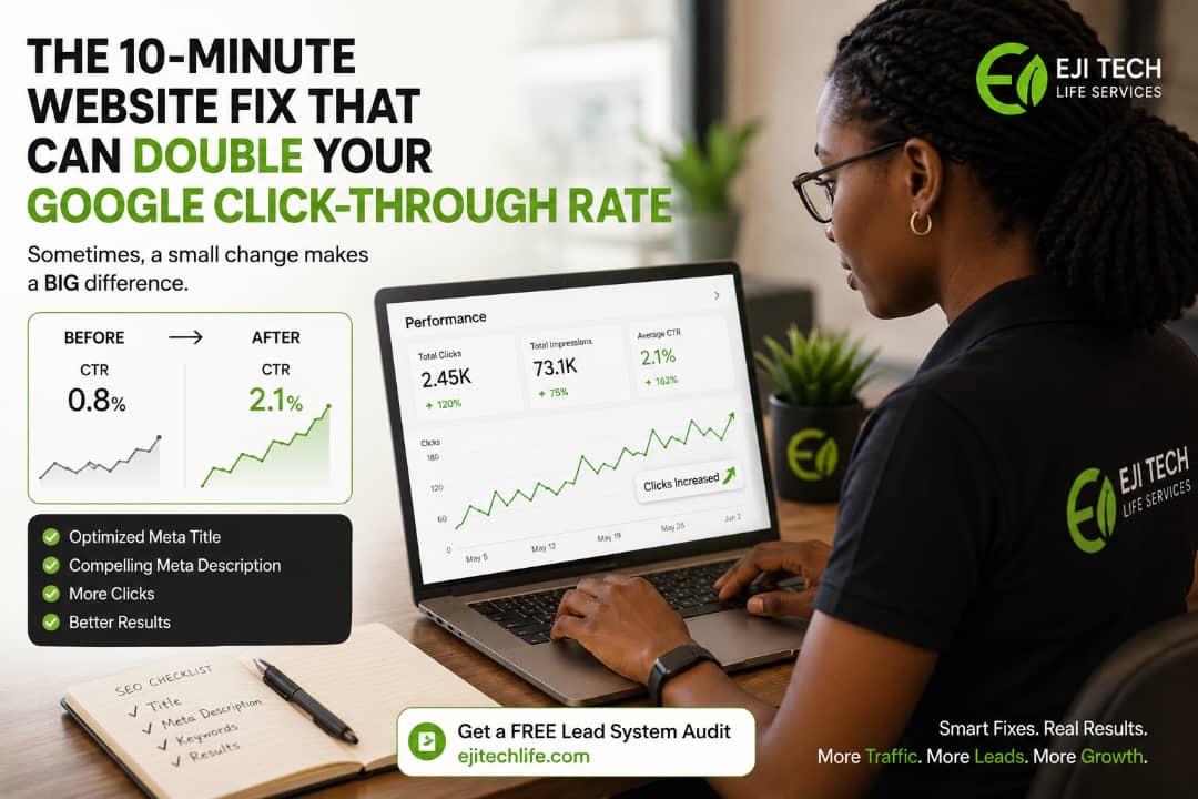 The 10-Minute Website Fix That Can Double Your Google Click-Through Rate - Cover Image