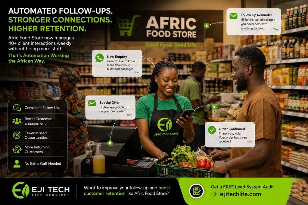 Afric Food Store’s Transformation: Automating Customer Follow-Ups for Increased Retention - Cover Image